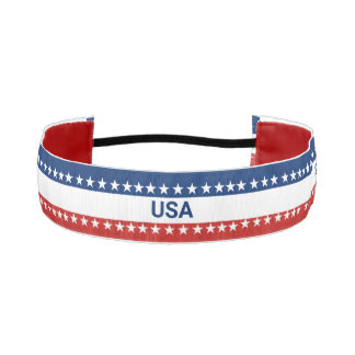USA's 250th Anniversary 1776 2026 Red White Blue Athletic Headband