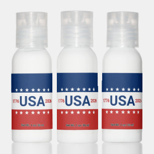 USA's 250th Anniversary 1776 2026 Red White Blue Hand Lotion