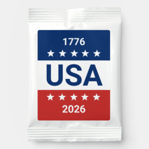 USA's 250th Anniversary 1776 2026 Red White Blue Lemonade Drink Mix