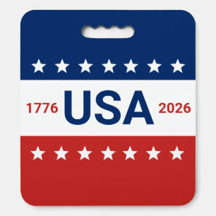 USA's 250th Anniversary 1776 2026 Red White Blue Seat Cushion