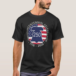 USA's 250th Birthday Anniversary Souvenir July 4th T-Shirt