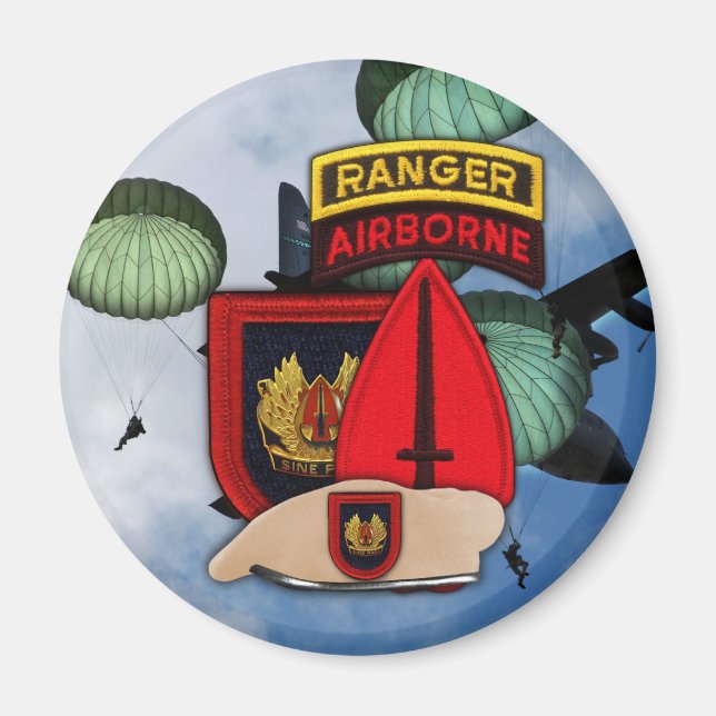 USASOC  special operations command patch Magnet (Front)