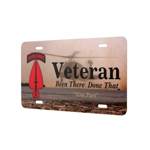 usasoc special ops civil affairs veterans vets license plate