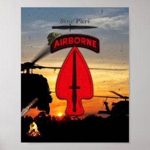 USASOC Special Ops lrrps lrrp recon Poster