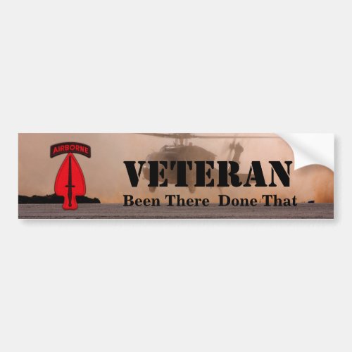usasoc special ops veterans vets bumper sticker