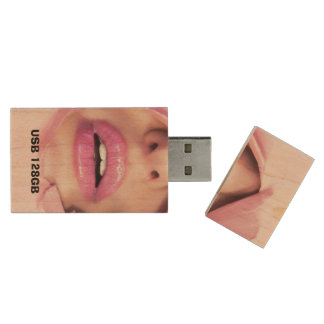 USB 128GB Memory Wood Flash Drive