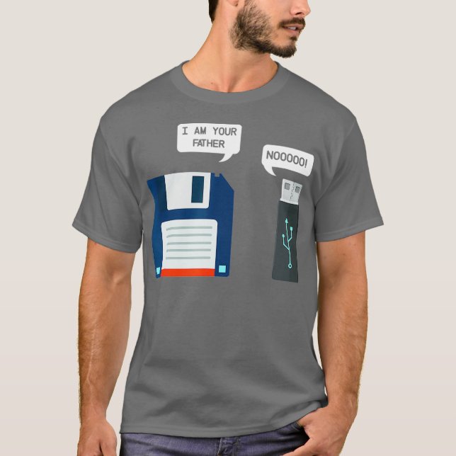 USB Flash Drive Floppy Disk USB Im Your Father T-Shirt (Front)