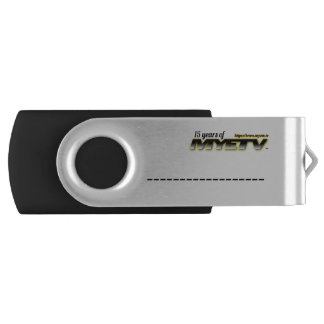 USB Flash Drive of MYETV silver with custom text