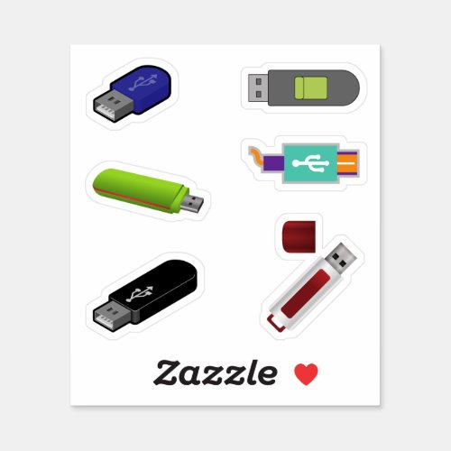 USB Flash Drive Stickers