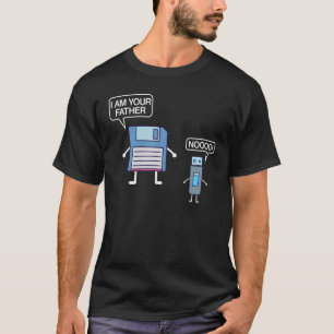 USB Floppy Disk I Am Your Father Nerd Geek T-Shirt
