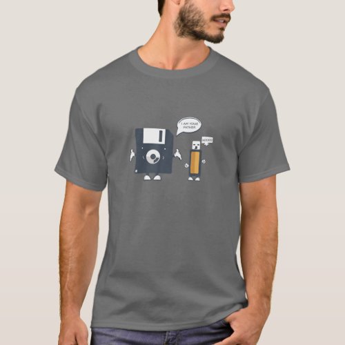 USB Floppy Disk I Am Your Father T Funny Nerd Gee T_Shirt