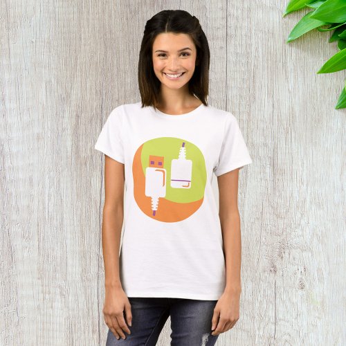 USB Plug Icon T_Shirt