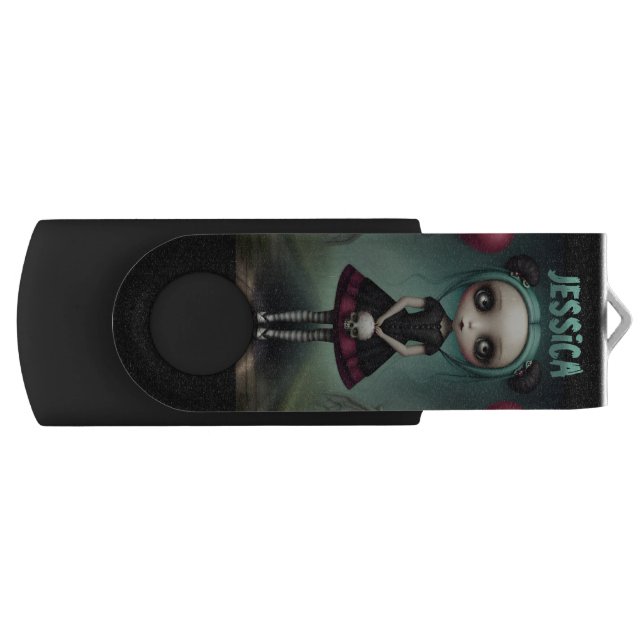 USB Swivel Flash Drive cute whimsical customize (Front)