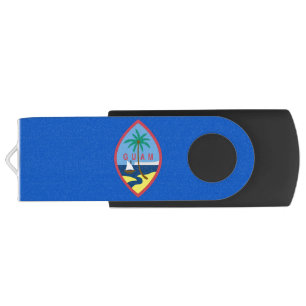 USB Swivel Flash Drive, flag of Guam, USA Drive