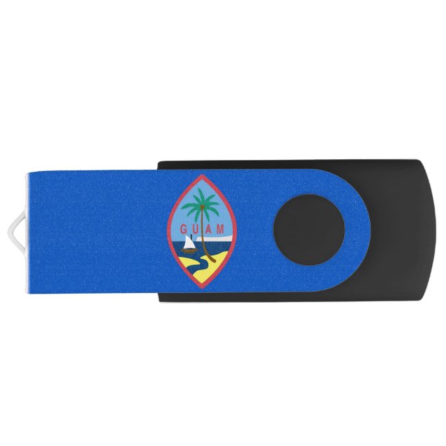 USB Swivel Flash Drive, flag of Guam, USA Flash Drive (Back)