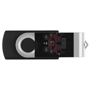 USB Swivel Flash Drive Stars