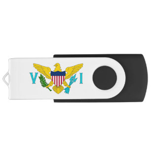 USB Swivel Flash Drive, US Virgin Islands flag Drive