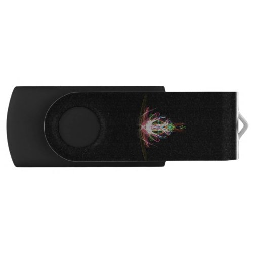 USB Swivel Flash Drive with Colorful Spider Design