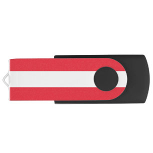 USB Swivel Flash Drive with flag of Austria