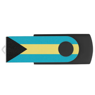 USB Swivel Flash Drive with flag of Bahamas