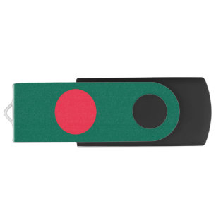 USB Swivel Flash Drive with flag of Bangladesh