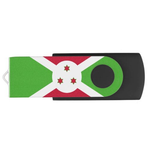 USB Swivel Flash Drive with flag of Burundi