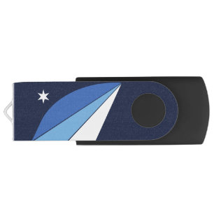 USB Swivel Flash Drive with flag of Columbia, SC