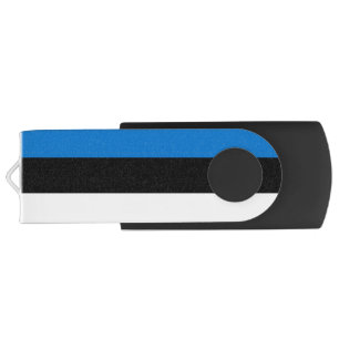 USB Swivel Flash Drive with flag of Estonia