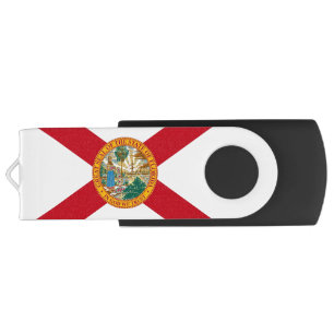 USB Swivel Flash Drive with flag of Florida, USA