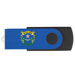 USB Swivel Flash Drive with flag of Nevada, USA