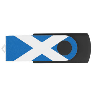 USB Swivel Flash Drive with flag of Scotland