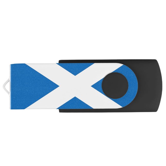 USB Swivel Flash Drive with flag of Scotland (Back)