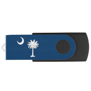 USB Swivel Flash Drive with flag of South Carolina