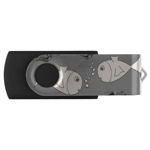 USB Swivel Hardrive Flash Drive Fish