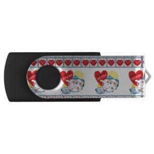 USB Swivel Hardrive Flash Drive Valentine's Day