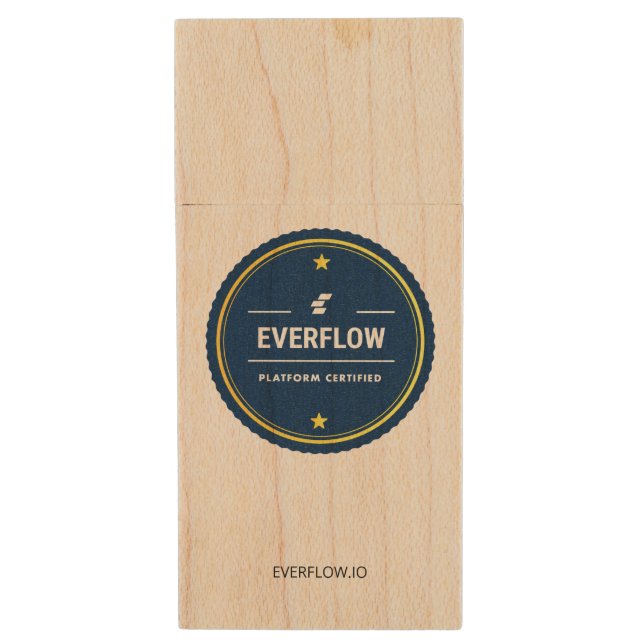 USB Wooden Flash Drive (Front Vertical)