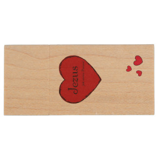 USB Wooden Flash Drive Jesus is my Lord!