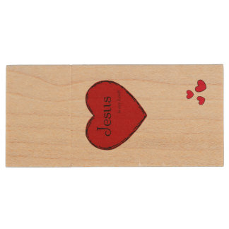 USB Wooden Flash Drive Jesus is my Lord!