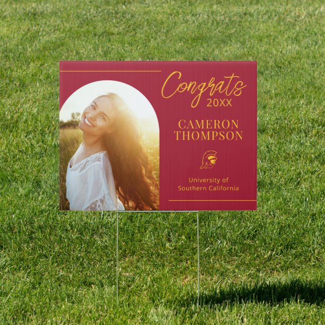 USC | Photo Arch Trojans Graduate Sign (Insitu)