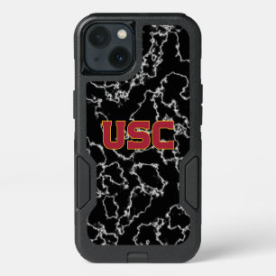 USC Trojans Black Marble iPhone 13 Case