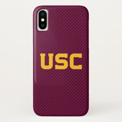USC Trojans  Fiber Pattern iPhone X Case