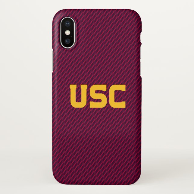 USC Trojans | Fiber Pattern iPhone Case (Back)