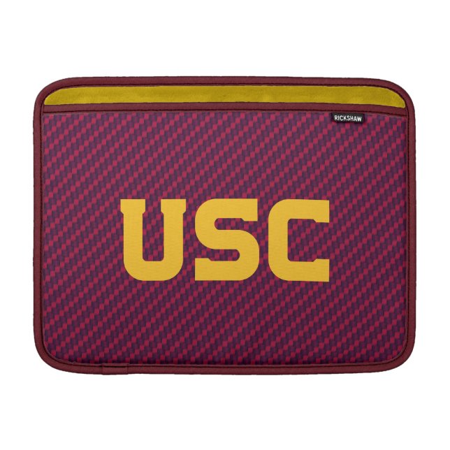 USC Trojans | Fiber Pattern MacBook Sleeve (Front)