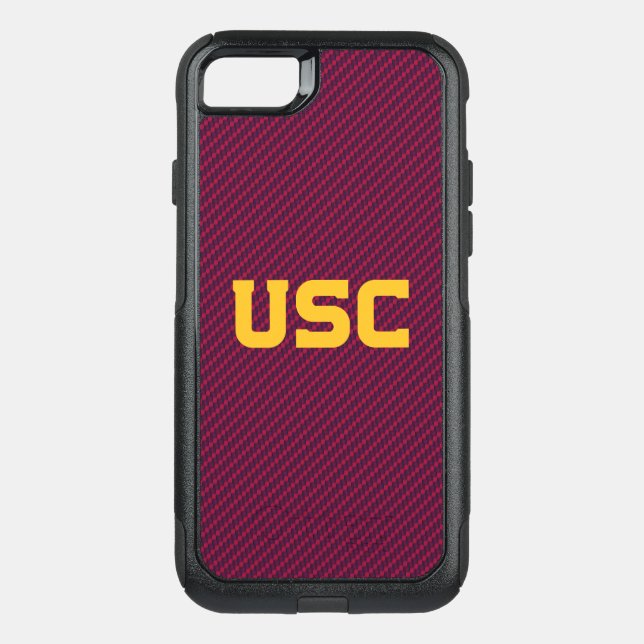 USC Trojans | Fiber Pattern Otterbox iPhone Case (Back)