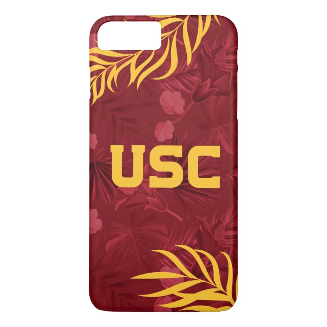 USC Trojans | Hawaiian Pattern Case-Mate iPhone Case (Back)