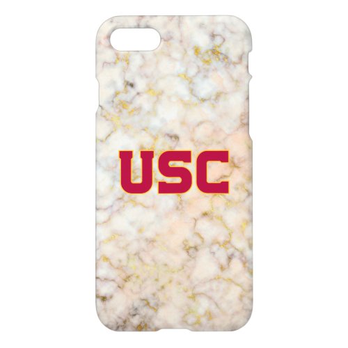 USC Trojans  Rose Gold Marble iPhone 87 Case