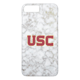 USC Trojans White Marble iPhone 8 Plus/7 Plus Case