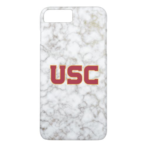 USC Trojans  White Marble iPhone 8 Plus7 Plus Case