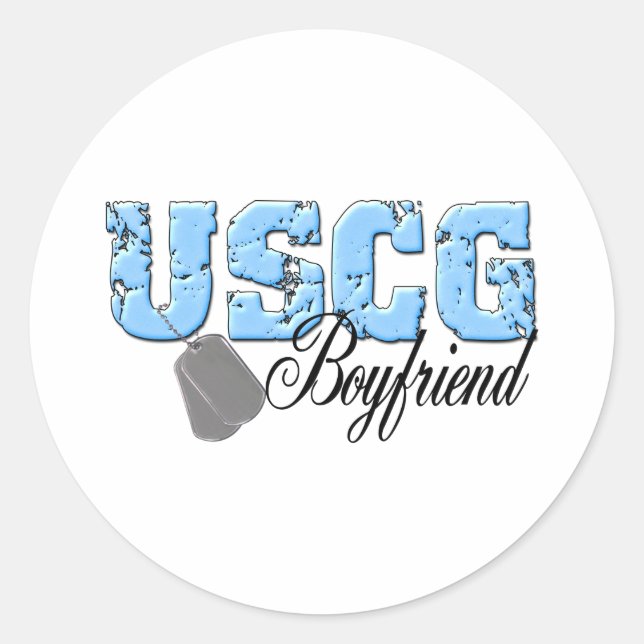 uscg99boyfriend2 classic round sticker (Front)