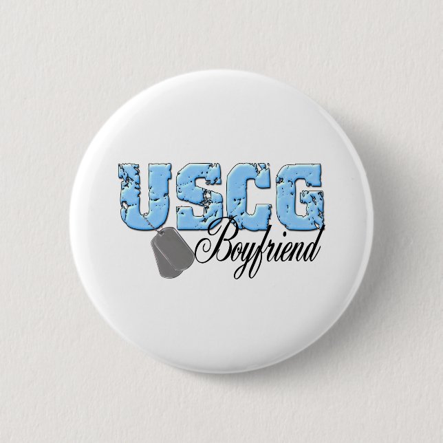 uscg99boyfriend2 pinback button (Front)